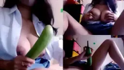 Ngentot Pakai Terong Usai Pulang Sekolah